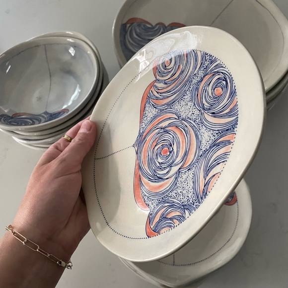 7 sets of Anthropologie dishes with dinner + salad plates and bowls! - Picture 6 of 6